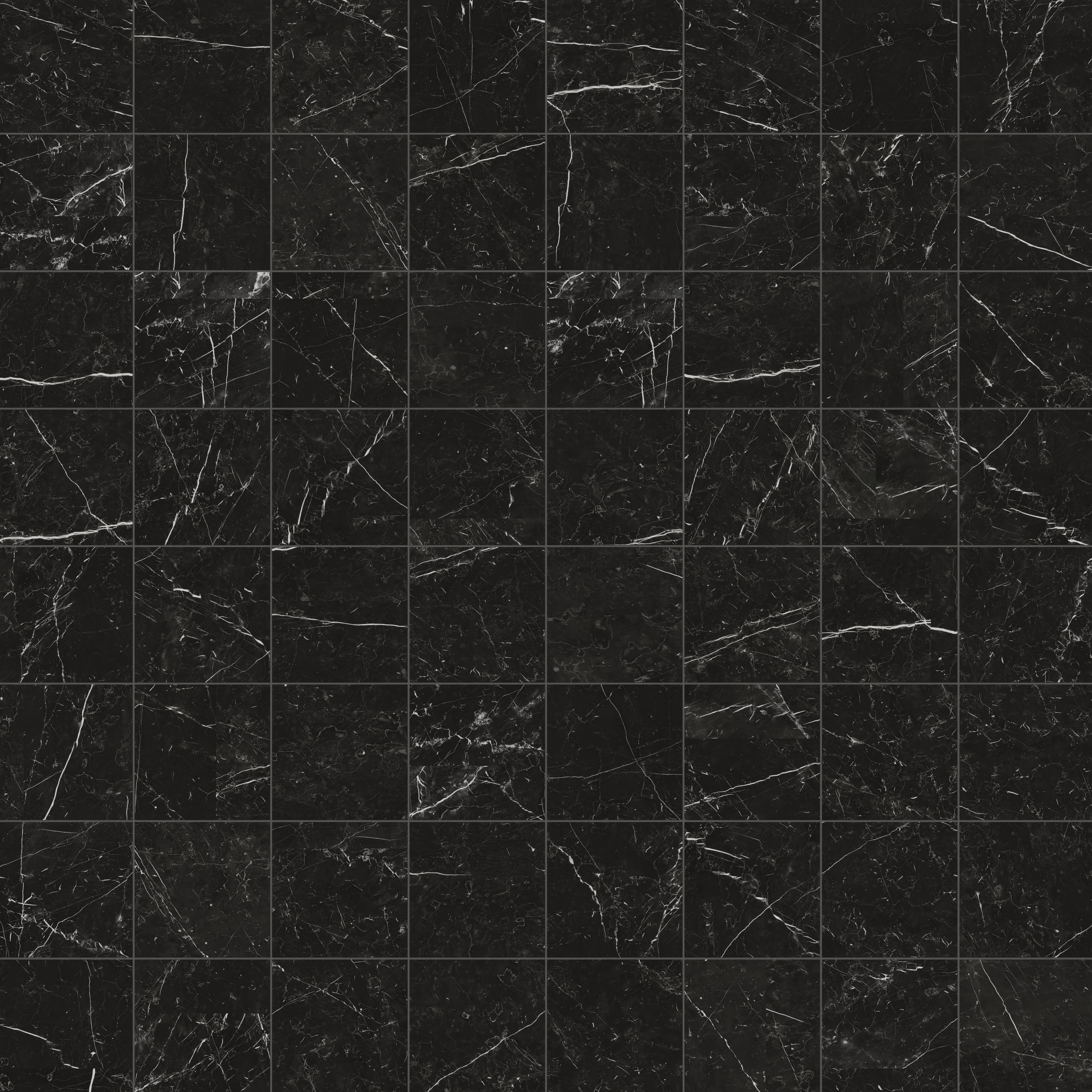Leona 12 x 12 Matte Porcelain Tile in Nero Marquina | Edward Martin