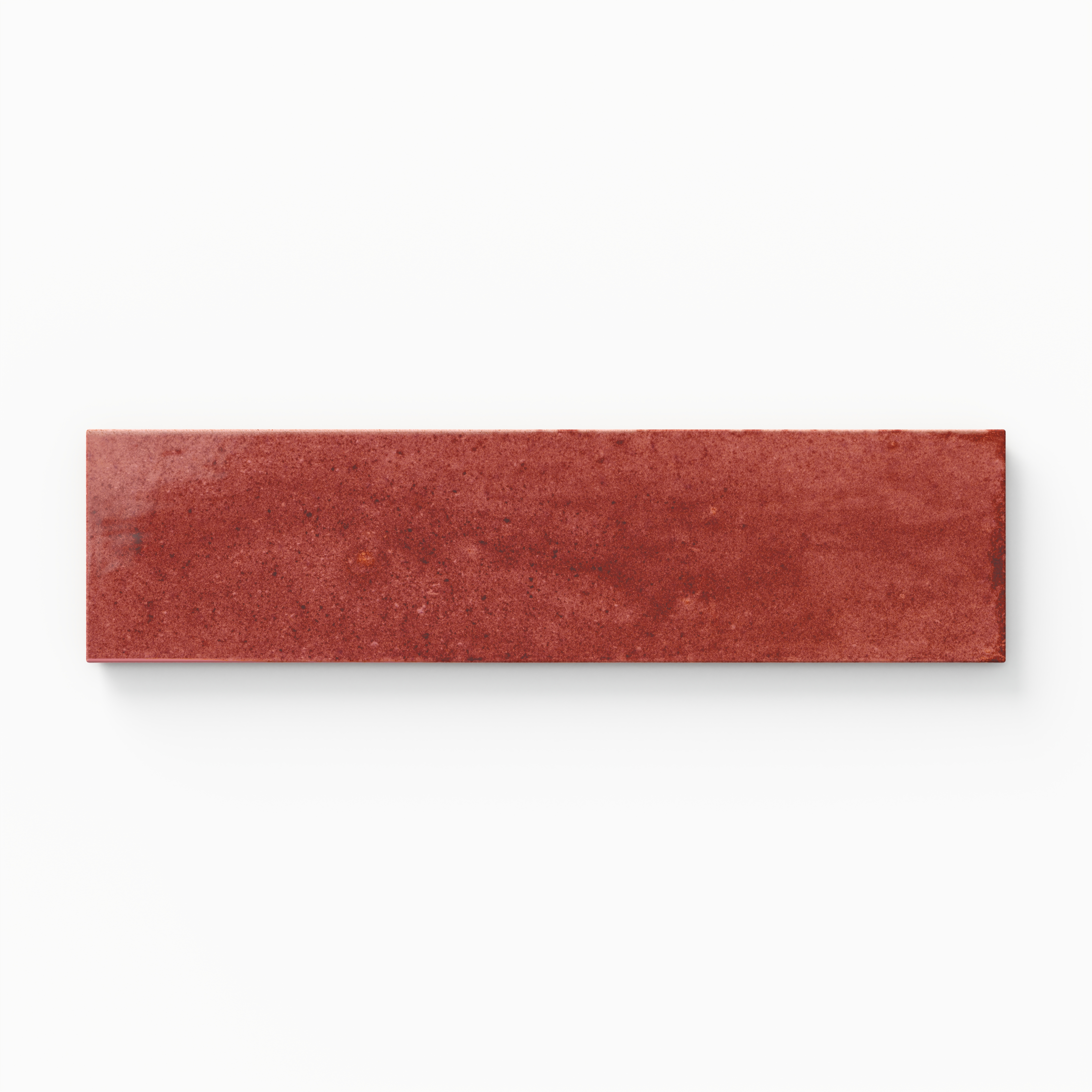 Makenna 3 x 11 Glossy Porcelain Tile in Crimson | Edward Martin