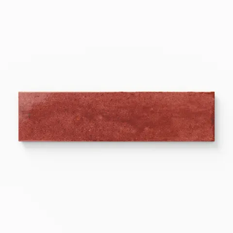Makenna 3 x 11 Glossy Porcelain Tile in Crimson