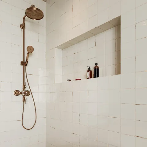 Makenna 6 x 6 Glossy Porcelain Tile in Frost