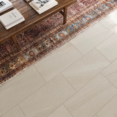 Bryce 12 x 24 Satin Porcelain Tile in Dune