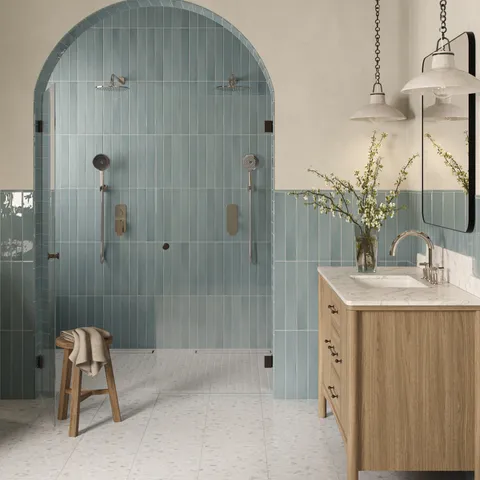 Maisie 2.5 x 16 Glossy Ceramic Tile in Ocean