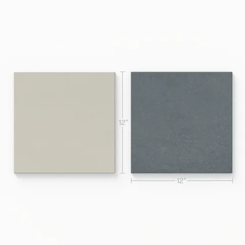 Palmer 12 x 12 Checkerboard Matte Porcelain Tile in White and Ocean Blue