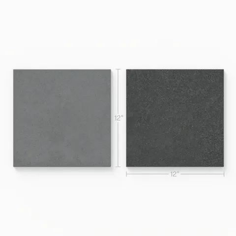 Palmer 12 x 12 Checkerboard Matte Porcelain Tile in Grey and Nero