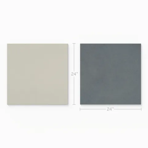 Palmer 24 x 24 Checkerboard Matte Porcelain Tile in White and Ocean Blue
