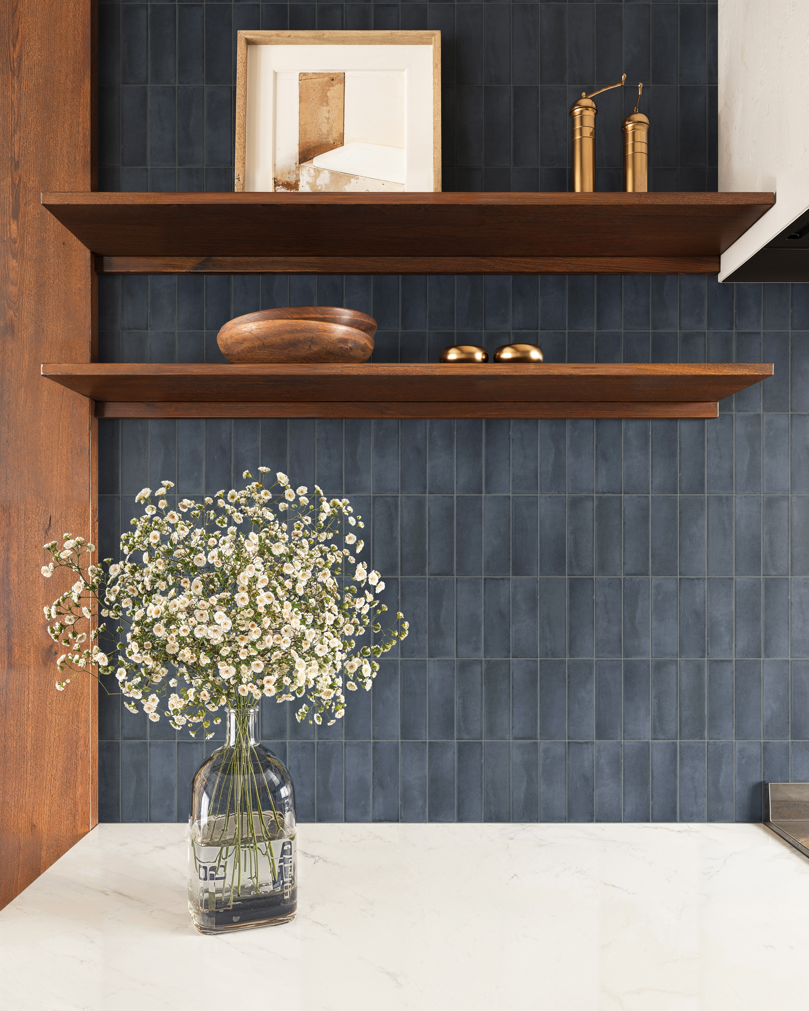 Natasha 2 x 6 Matte Porcelain Tile in Denim | Edward Martin