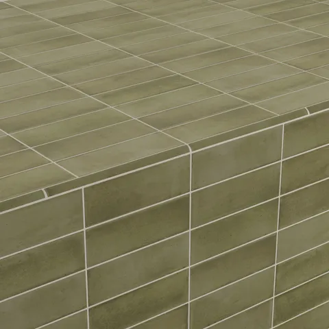 Natasha 0.5 x 8 Jolly Matte Ceramic Tile Trim in Army