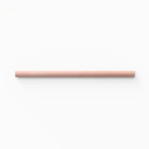 Natasha 0.5 x 8 Jolly Matte Ceramic Tile Trim in Blush
