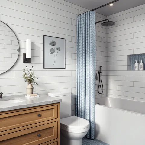 Jaxson 4 x 21 Glossy Ceramic Tile in White