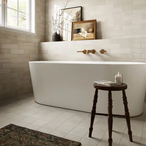Karina 5.5 x 5.5 Matte Porcelain Tile in Greige