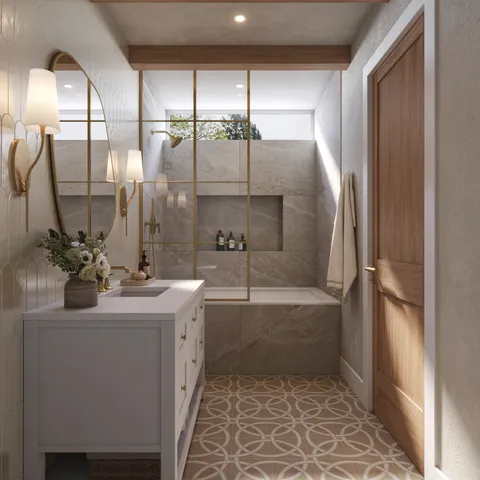 Brielle 8 x 8 Matte Porcelain Tile in Pirouette