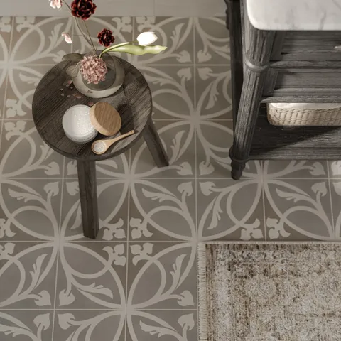 Brielle 8 x 8 Matte Porcelain Tile in Nouveau Stone