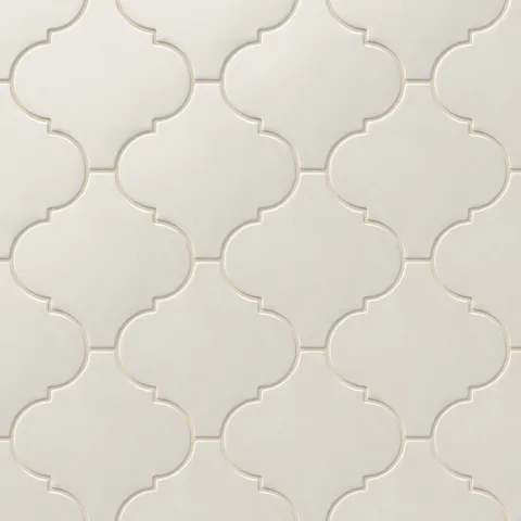 Jasmine 8 x 8 Satin Porcelain Tile in White