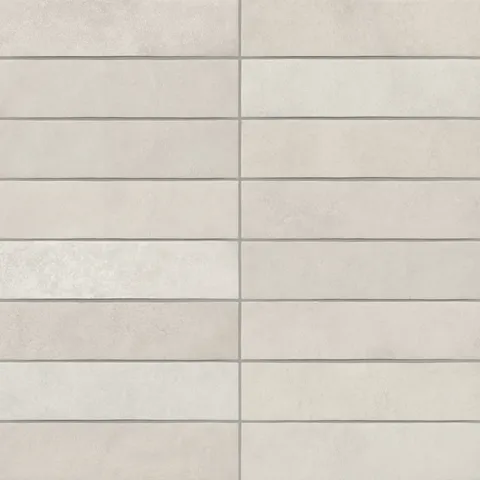 Juliet 2.5 x 10 Matte Porcelain Tile in Pearl