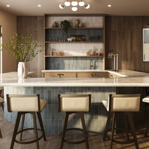 Juliet 2.5 x 10 Matte Porcelain Tile in Denim