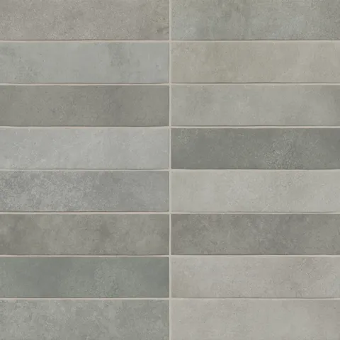 Juliet 2.5 x 10 Matte Porcelain Tile in Charcoal