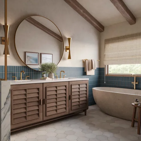 Juliet 7 x 8 Hexagon Matte Porcelain Tile in Pearl