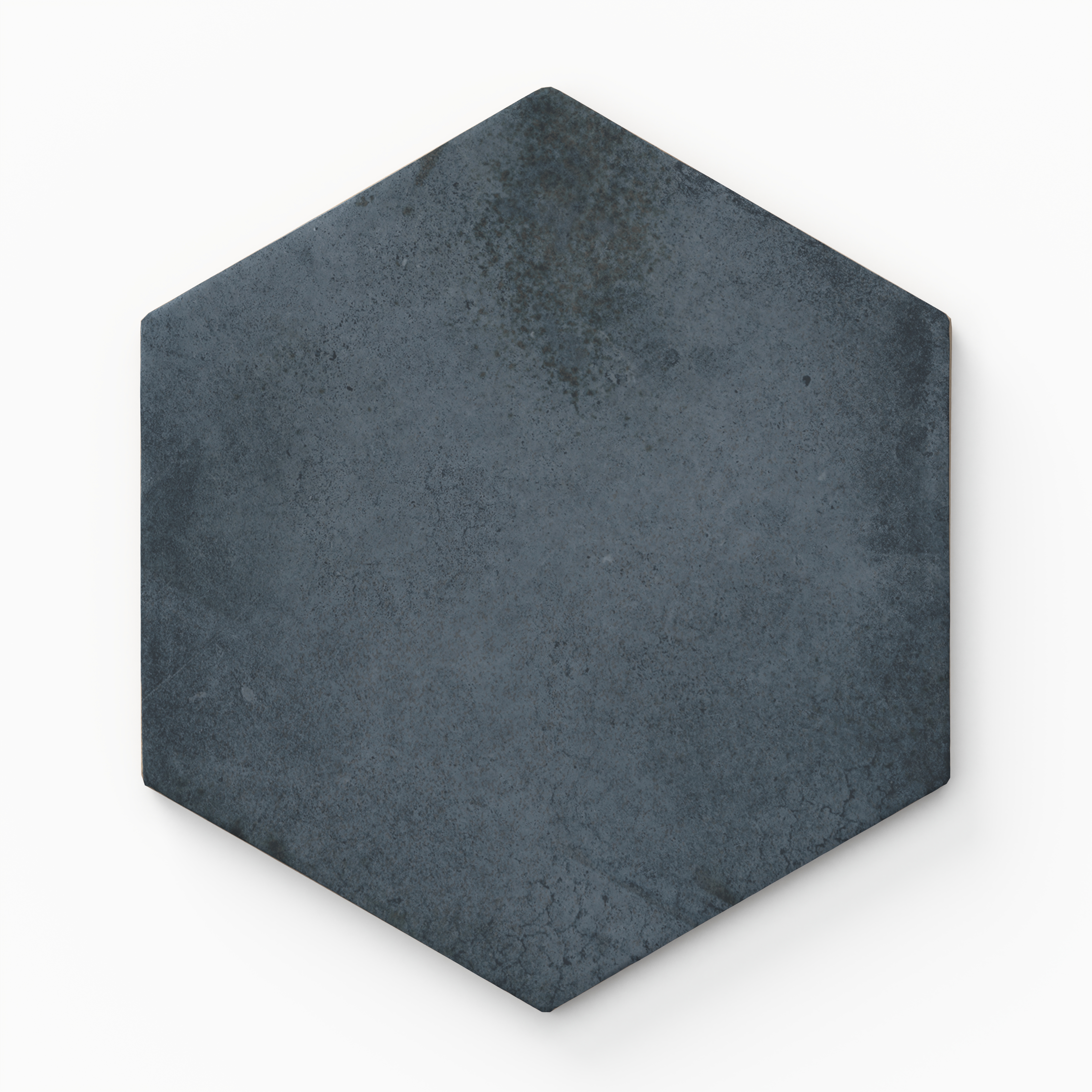 Juliet 7 x 8 Hexagon Matte Porcelain Tile in Denim | Edward Martin