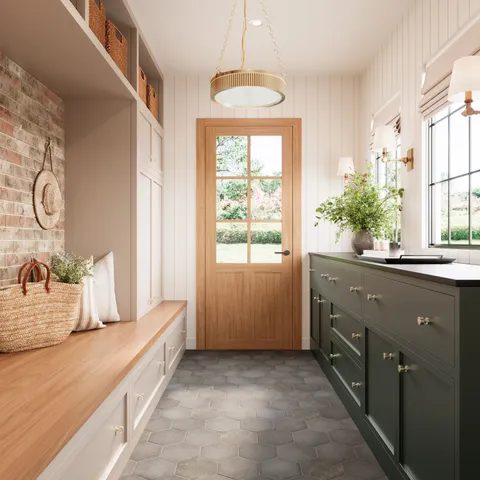 Juliet 7 x 8 Hexagon Matte Porcelain Tile in Iron