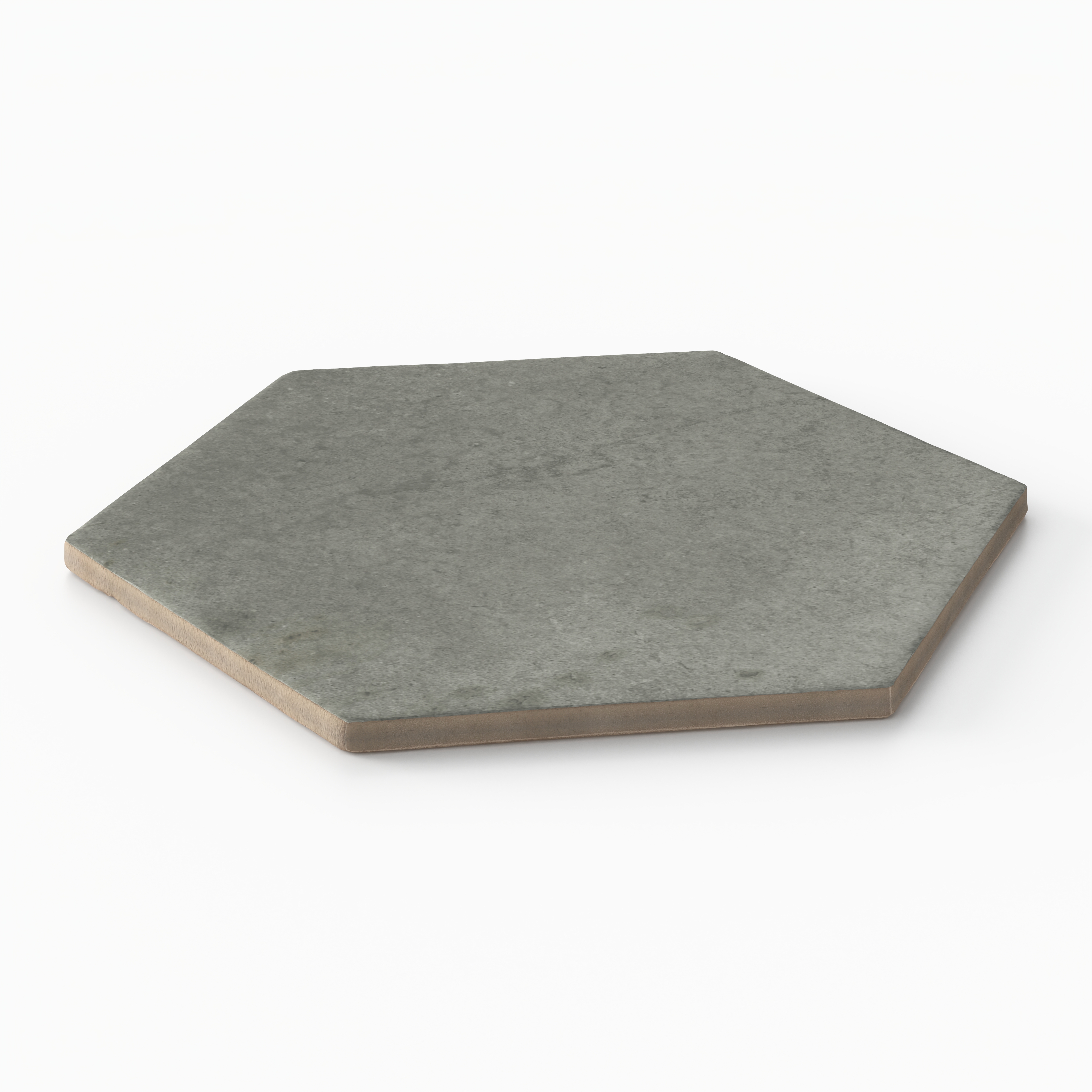 Juliet 7 x 8 Hexagon Matte Porcelain Tile in Charcoal | Edward Martin