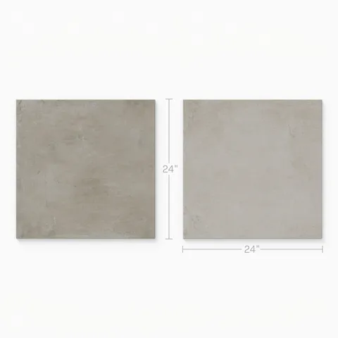 Ramsey 24 x 24 Checkerboard Grip 2cm Porcelain Paver Tile in Putty and Chalk
