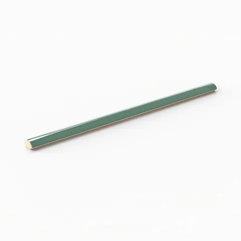 Jojo 0.43 x 6 Trim Glossy Porcelain Tile in Emerald