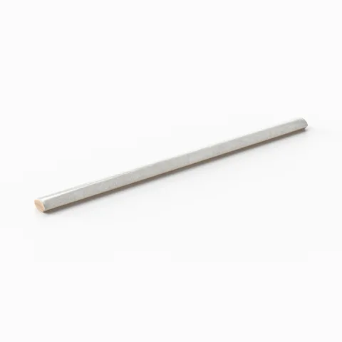 Cleo 0.43 x 6.3 Glossy Ceramic Rounded Edge Tile in Cloud