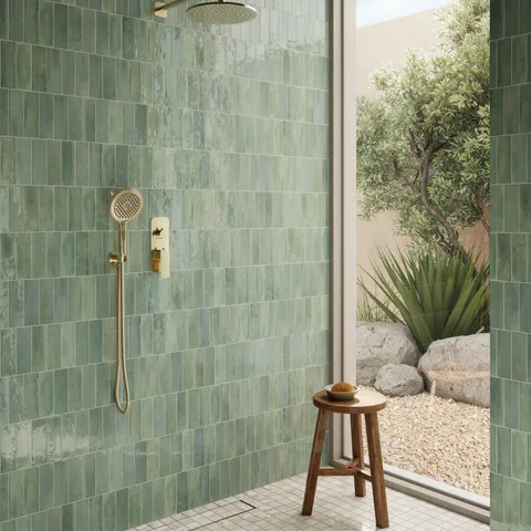 Cleo 2 x 6 Glossy Ceramic Tile in Sage