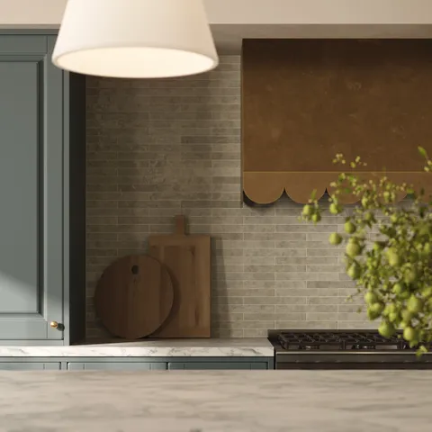 Mariel 1 x 12 Glossy Porcelain Subway Tile in Bone