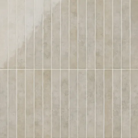 Mariel 2 x 12 Glossy Porcelain Subway Tile in Bone
