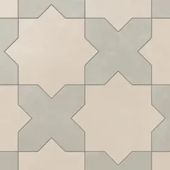 Frosted Linen Star and Silverstone Cross