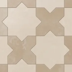 Frosted Linen Star and Sahara Sand Cross