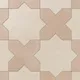 Frosted Linen Star and Dusty Rose Cross