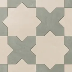 Frosted Linen Star and Soft Sage Cross