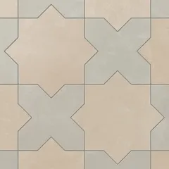 Almond Mist Star and Silverstone Cross