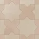 Almond Mist Star and Dusty Rose Cross