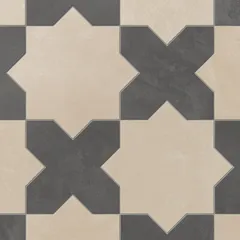 Almond Mist Star and Midnight Slate Cross