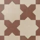 Almond Mist Star and Burnt Umber Cross