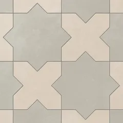 Silverstone Star and Frosted Linen Cross