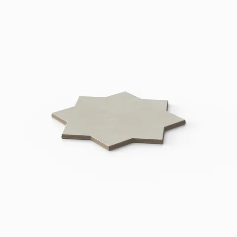 Isabel 6 x 6 Matte Porcelain Star Tile in Silverstone