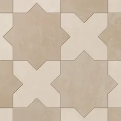 Sahara Sand Star and Frosted Linen Cross