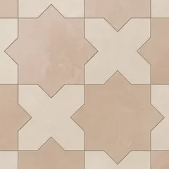 Dusty Rose Star and Frosted Linen Cross