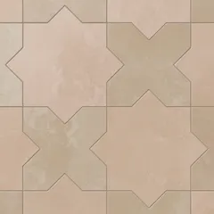 Dusty Rose Star and Sahara Sand Cross