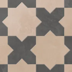 Dusty Rose Star and Midnight Slate Cross
