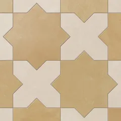 Golden Sky Star and Frosted Linen Cross