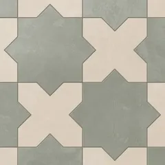 Soft Sage Star and Frosted Linen Cross