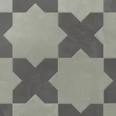 Soft Sage Star and Midnight Slate Cross