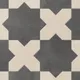 Midnight Slate Star and Frosted Linen Cross