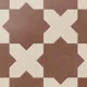 Burnt Umber Star and Frosted Linen Cross
