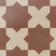 Burnt Umber Star and Almond Mist Cross